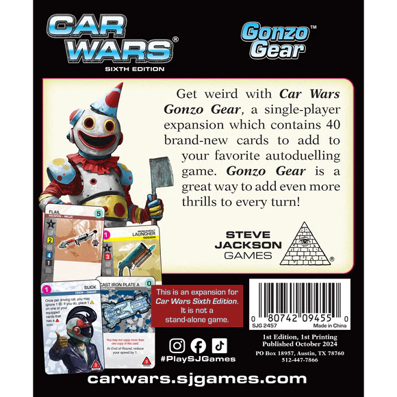 Car Wars Sixth Edition: Gonzo Gear
